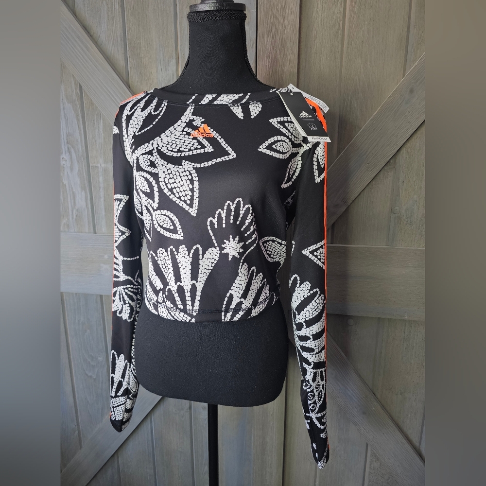 Adidas Farm Rio Long Sleeve Crop Top